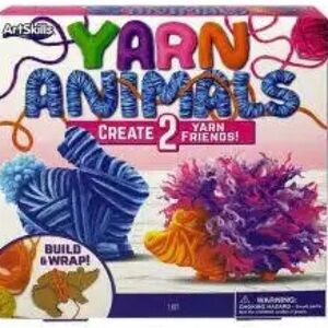 Yarn Animals Craft Kit - Blue and Purple